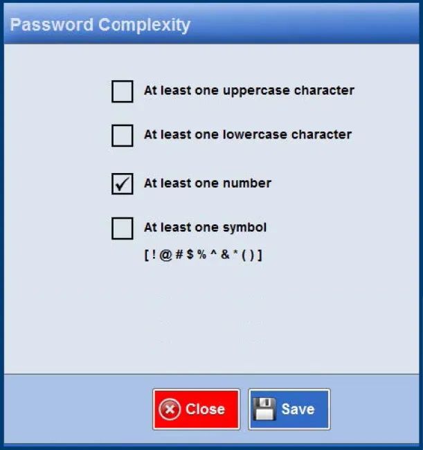 Password Complexity
